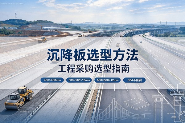 嘉鱼沉降板选择方法