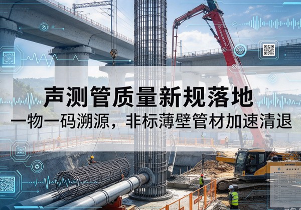 嘉鱼声测管质量新规落地，一物一码溯源，非标薄壁管材加速清退